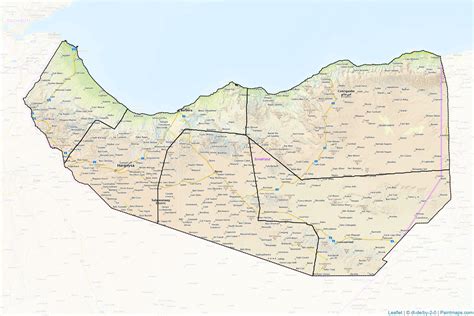 Make Printable Somalia Maps With Border Masking Cropping Using