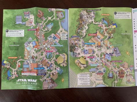 Star Wars Disney Hollywood Studios Galaxy’s Edge Opening Day Park Guide Map MGM Contemporary ...