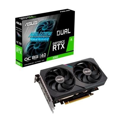 Placa de Vídeo Asus DUAL RTX 3060 O8G KaBuM