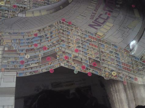 Cutaway Schematic Of The Decks From The Saucer Section Of U S S