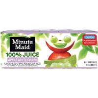 Minute Maid 100% Apple White Grape Juice Boxes Allergy and Ingredient ...