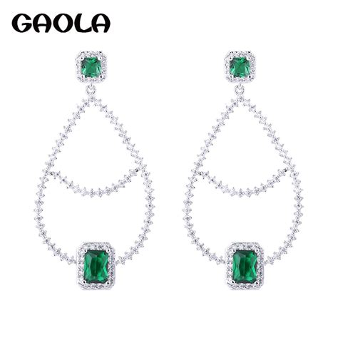 Gaola Waterdrop Aaa Cubic Zircon Bridal Jewelry Wedding T Plant