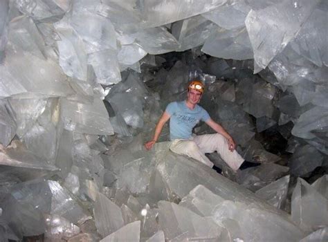 Quartz Crystal Cave found in an abandoned silver mine in Spain : r/nextfuckinglevel