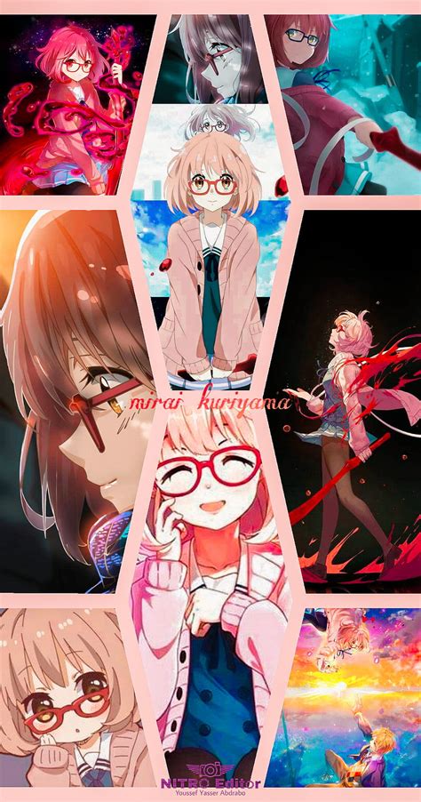 Anime Girls Blood Kyoukai No Kanata Kuriyama Mirai Glasses School