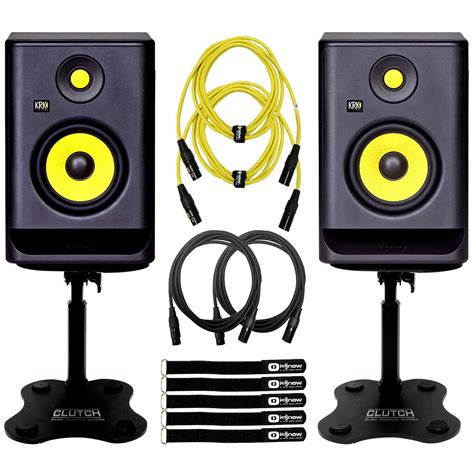 2 KRK Generation 4 Rokit RP5 G4 5 Powered Studio Monitor Speakers