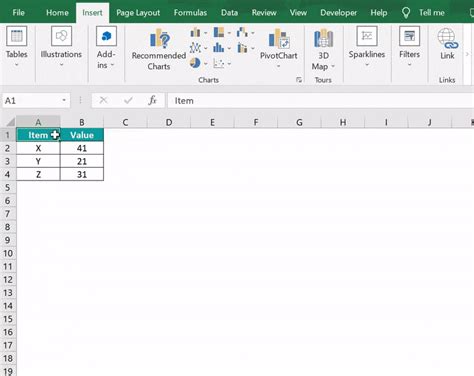 Column Chart In Excel How To Createinsert Example Template