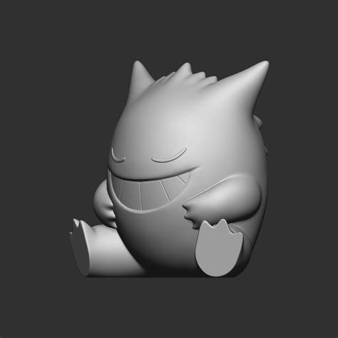 Fichier STL Figurine Pokemon Gengar Endormi Design Pour Imprimante