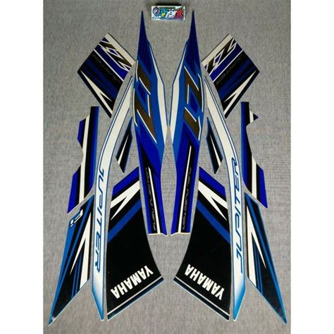 Jual STRIPING JUPITER Z1 BIRU TAHUN 2016 STIKER LIS STANDAR ORI YAMAHA