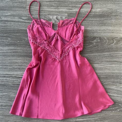 On Hold Danielle Guizio Pink Satin Babydoll Depop