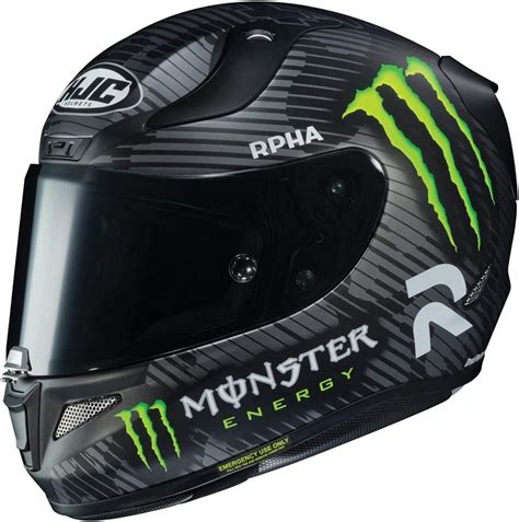 Hjc Monster Energy Motorradhelm Special Rpha 11 Schwarz Small Schwarz