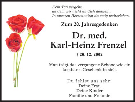 Traueranzeigen von Karl Heinz Frenzel Allgäuer Zeitung