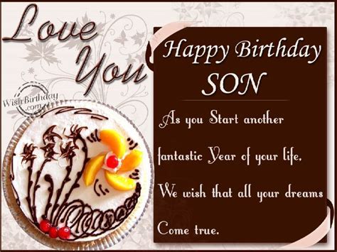 Birthday Wishes To Son From Parents - Birthday Wishes, Happy Birthday Pictures