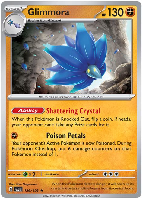 Glimmora Paldea Evolved Pokemon Card