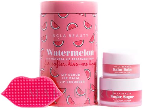 Ncla Beauty Watermelon Lip Care L Balm 10ml L Scrub 15ml Scrubber