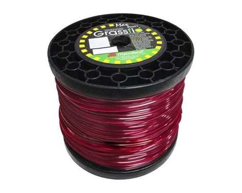 Fio Nylon Cortador Grama Quadrado Mm Kg Vermelho Grassfio Fio