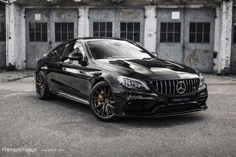 Mercedes-Benz C63S AMG Coupe W205 Black with Bronze Vossen HF-4T ...