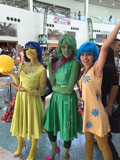 Disgust Cosplay Inside Out Costume Dresses Cosplay