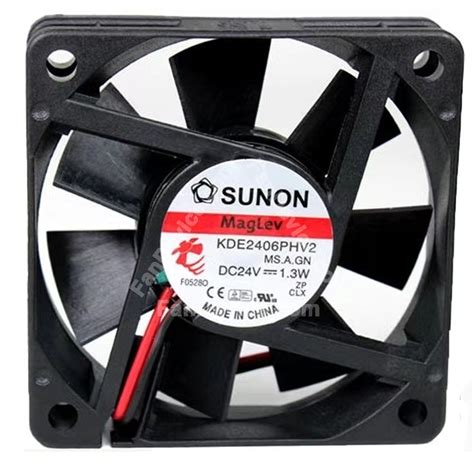 Sunon KDE2406PHV2 DC 24V 1 3W 2 Wires Axial Cooling Fan FanDevice