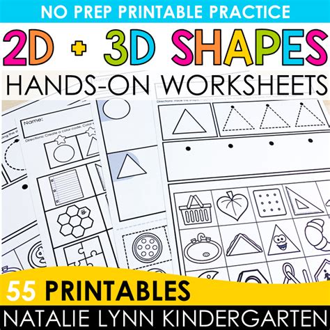 2d And 3d Shape Worksheets Kindergarten Math Worksheets Geometry Worksheets Library