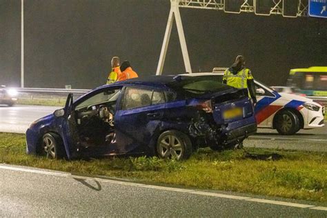 Flinke Schade Bij Botsing Op Snelweg Rijksweg A1 L 14 4 In Muiderberg