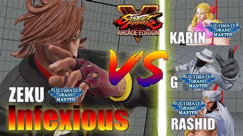 Sfv Ae Infexious Zeku Vs Phenom Karin Shakz G Vs Arydoon