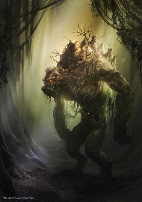 Forest Ogre Ryan Firchau Fantasy Monster Forest Creatures Creature Art