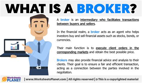 What Is A Broker Definition Of Broker