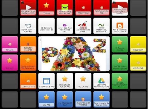 MÓN INFANTIL SYMBALOO PARA TRABAJAR EL DIA DE LA PAZ