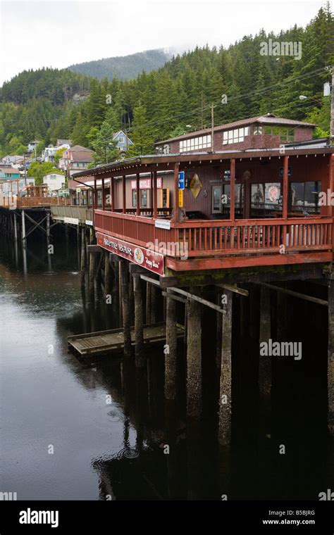 Arctic Bar On Ketchikan Waterfront Near Port In Ketchikan Alaska Stock