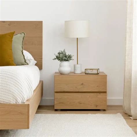 Mesita De Noche Roble Personalizable Nude Personalizable Kenay Home Productosdormir