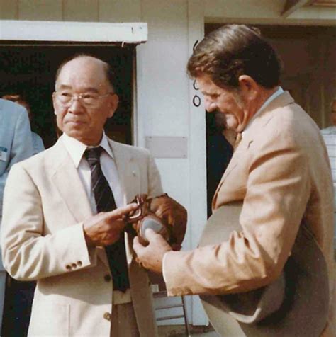 One Of Japan S Top Zero Pilots Saburo Sakai Shows Sbd Tail Gunner