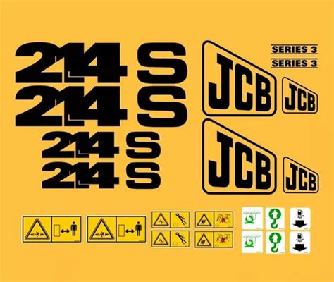 Kit Adesivos Compatível Retro Jcb 214s Parcelamento sem juros