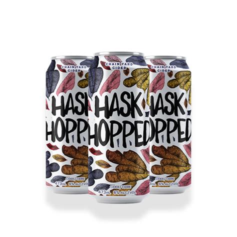 Hask Hopped 473ml Can — Chain Yard Cider