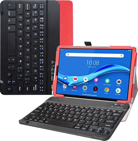 Bige Funda Para Teclado Lenovo Tab M Plus Funda De Piel Sint Tica