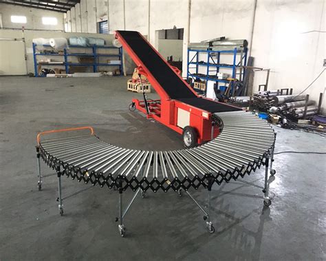 Professional Loading Unloading Conveyor System Automatic Trailer