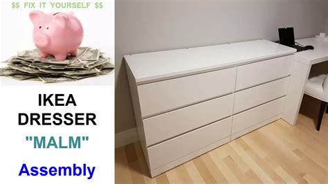 Ikea Malm Dresser Assembly Youtube