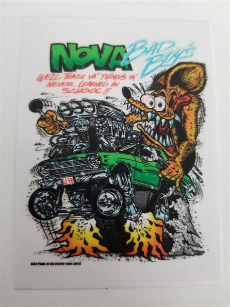 Nova Clear Sticker Ed Roth S Rat Fink