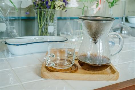 Premium Photo Drip Brewing Filtered Coffee Or Pour Over Is A Method Which Involves Pouring