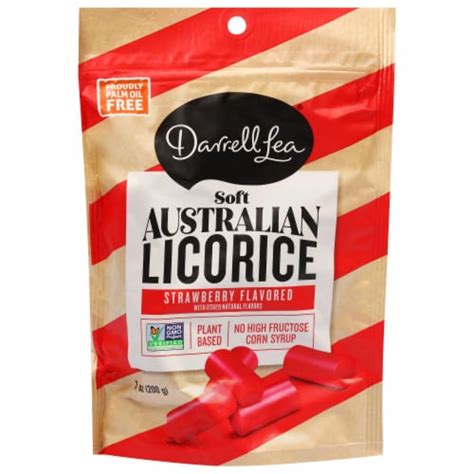 Darrell Lea Soft Australian Strawberry Flavored Liquorice 7 Oz