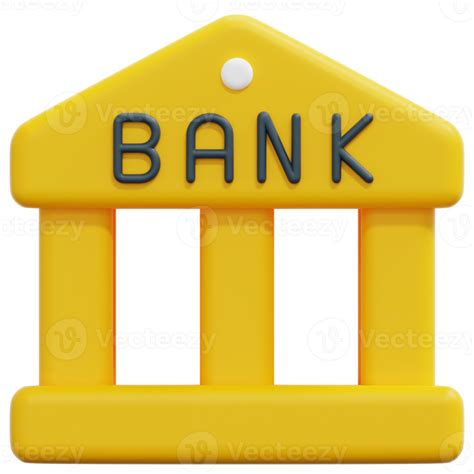 Bank 3d Render Icon Illustration 21615880 Png