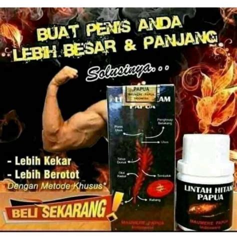 Jual Minyak Lintah Hitam Asli Papua Original Obat Pembesar Mr P