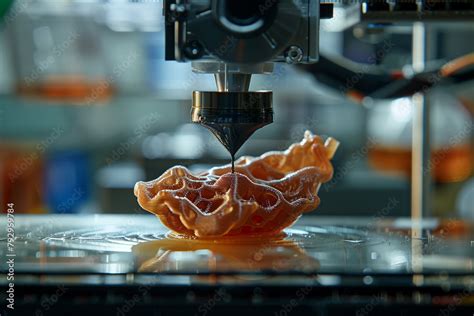 In Depth View Of A D Bioprinter Creating Organ Tissues Focusing On