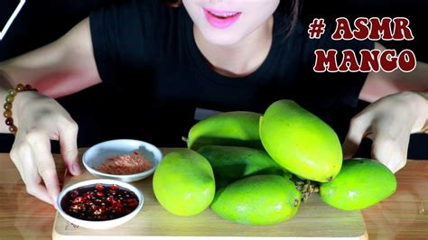 Asmr Extreme Sour Mango In Thai Shrimp Paste Dipping Eating Soundno Talking Miss Dieu Asmr