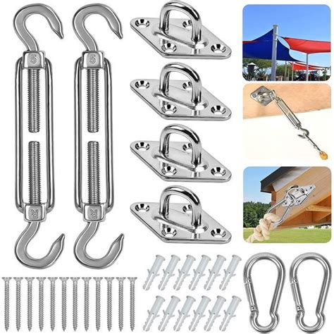 Fixation Pour Voile D Ombrage Kit De Fixation D Accessoires Avec