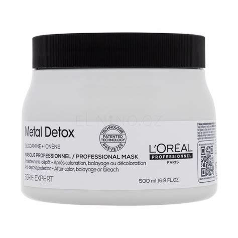 L Oréal Professionnel Metal Detox Professional Mask Maska Na Vlasy Pro ženy 500 Ml Elnino Cz