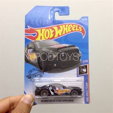 Hot Wheels 10 Ford Shelby GT500 Super Snake Black Shopee Malaysia