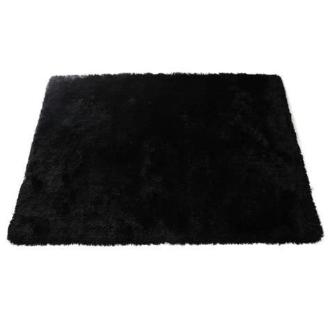 Miliboo Tapis Shaggy Noir 160x230 Cm UGO Achat Vente Tapis