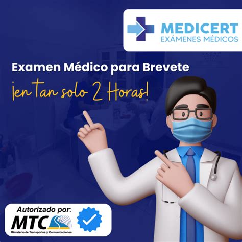 Examen Médico para Brevete Medicert