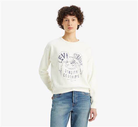 Graphic Signature Crewneck Sweatshirt White Levis® Us