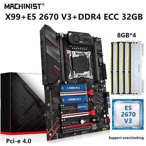 Machinist Kit X99 Motherboard Lga 2011 3 Set With E5 2670 V3 Processor